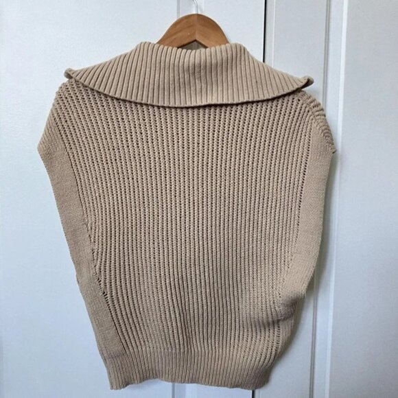 Bailey 44 Ron Sweater Top Tan Sweater Vest Small Made in USA - Picture 5 of 5